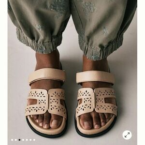 Bibi Lou Beige Cutout Sandals